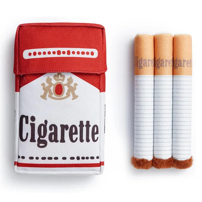 Funny Plush Cigarette Dog Toy