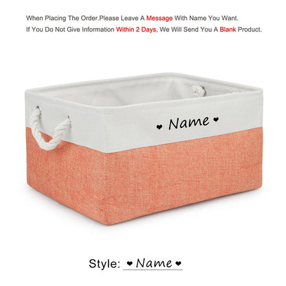 Personalized Pet Toy Storage Basket