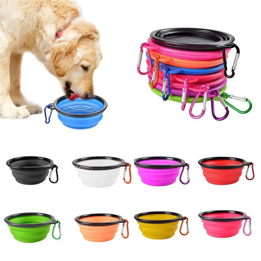 Collapsible Silicone Dog Bowl Outdoor