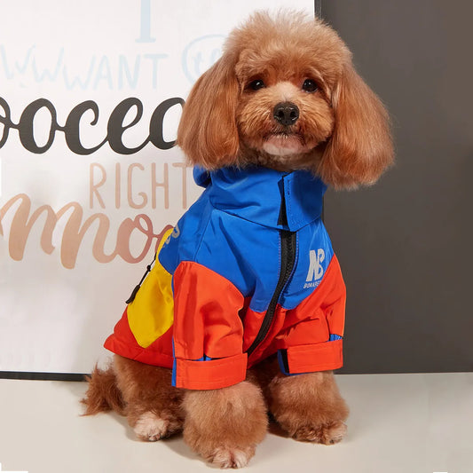 Winter Dog Jacket Thickened Fleece Raincoat