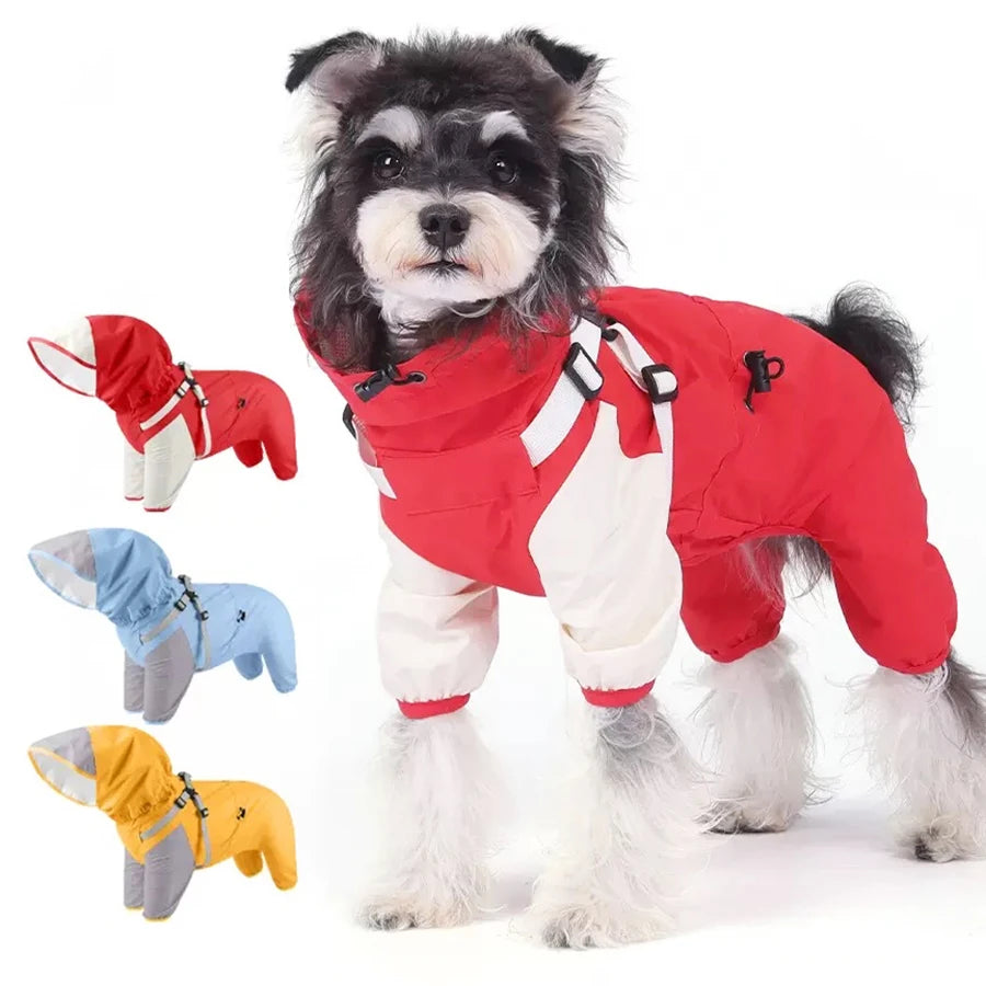Waterproof Hooded Dog Jacket