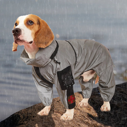 Outdoor Large Dog Raincoat