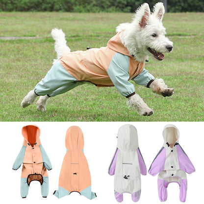 Waterproof Dog Raincoat Jumpsuit