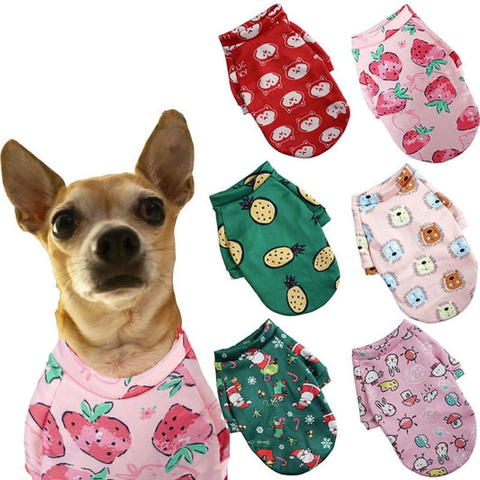 Dog Warm Print Clothes